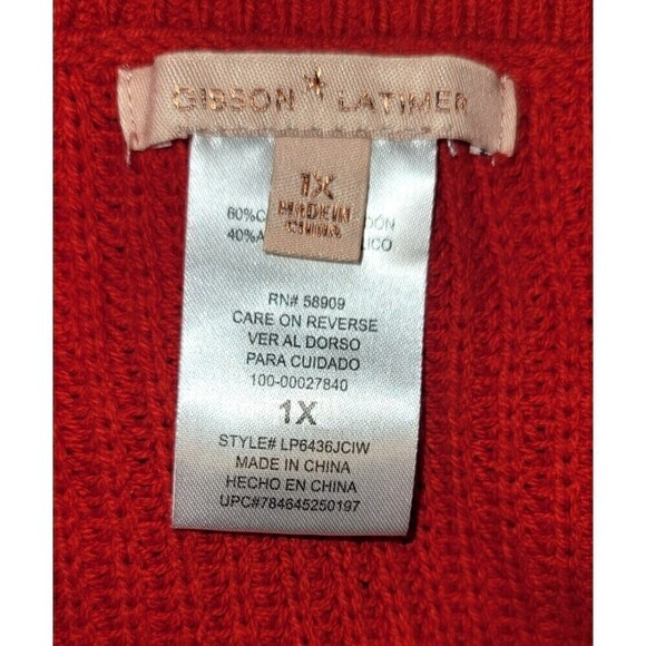 Gibson & Latimer Knit Sweater with Braided Side - Size 1X - Picture 6 of 8